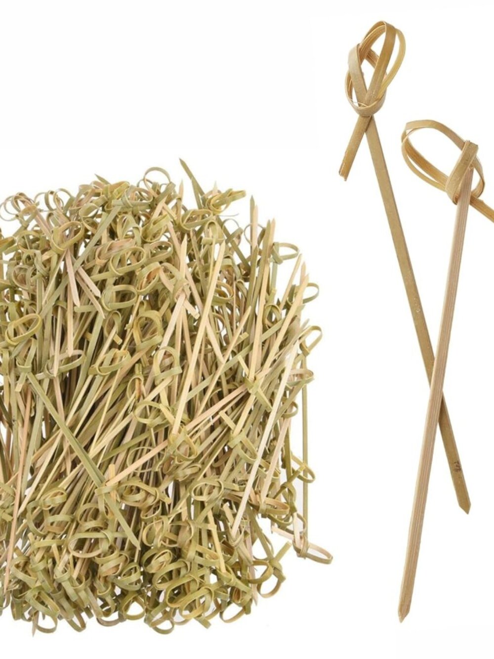 BambooKnot4-300ct 4" Bamboo Knot Picks Pack of 300